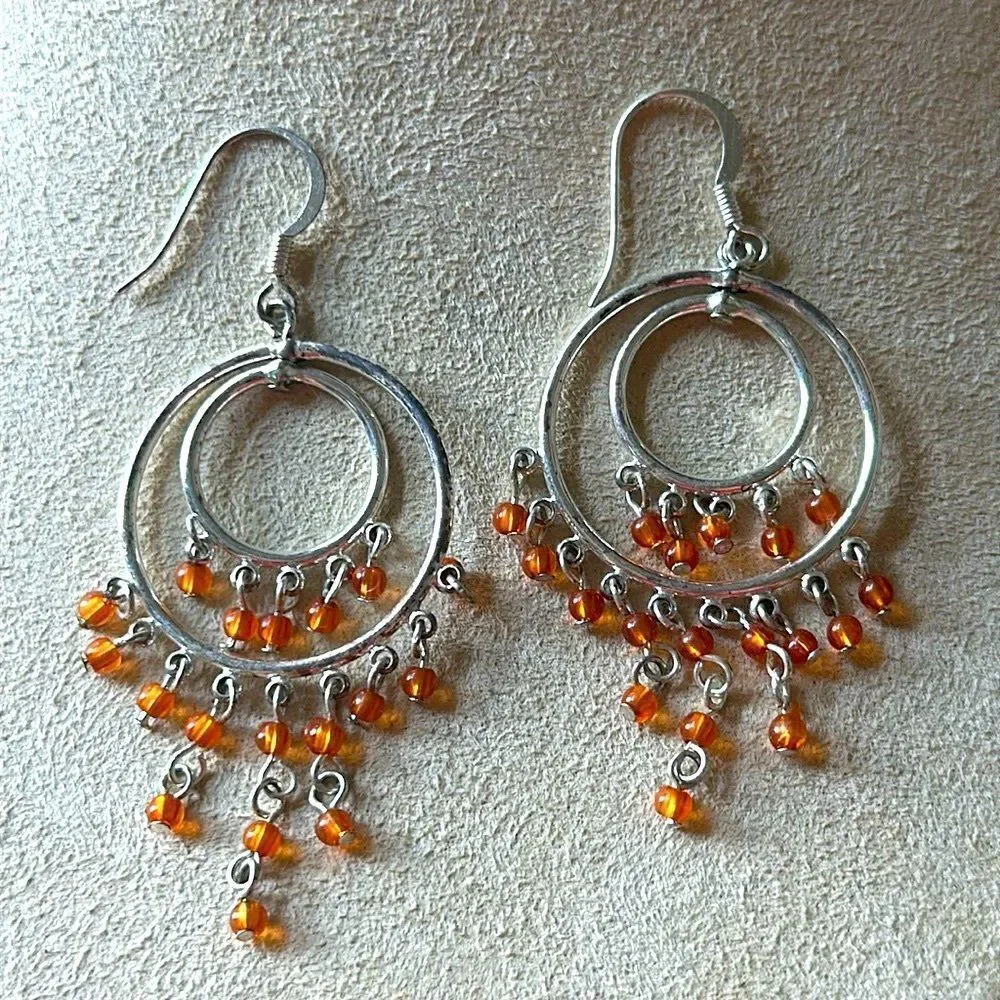 Beaded Chandelier Earrings!